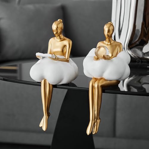 Estatua decorativa Cloud Girl para mesa miniatura 1