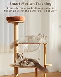 GENBOLT 2K Caméra pour animaux de compagnie, WiFi Caméra de sécurité intérieure, Surveillance à domicile IP caméra CCTV avec détection humanoïde, Cam de chien de croisière automatique avec alarme audio