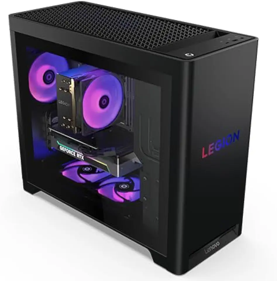 Lenovo Legion Tower 5i - 2025 - Desktop para jogos - NVIDIA GeForce RTX 5060Ti - Intel Core Ultra 7 265F - 16 GB de memória - Armazenamento de 1 TB - Windows 11 Home - Eclipse Black - Passe de jogo