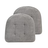 NBHUIYJJ Memory Foam Chair Cushion, U-Shape 17' x 15' Tufted Non-Slip Back Seat Cushion...