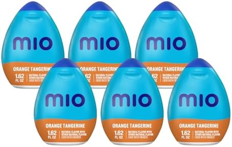 Mio Vitamins Liquid Water Enhancer, Orange Tangerine, 1.62 OZ, 6-Pack