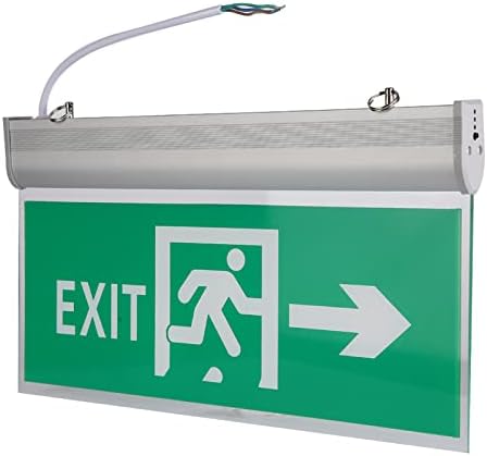 MIGONG Exit Sign, 110 220V Acrylic LED Emergency Exit Sign Lamp Evacuation Indicator Light, Emergency Lights Used in Shopping Malls Supermarkets Hotels