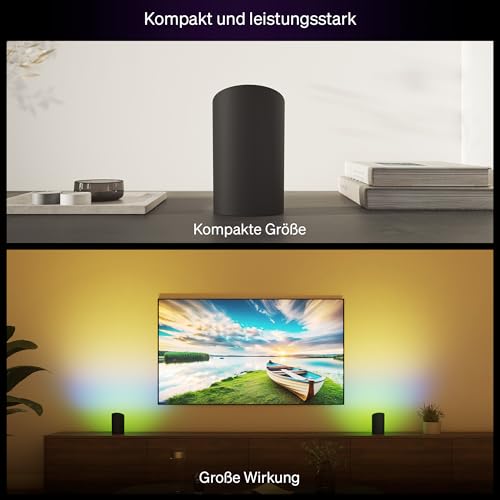 Philips Hue Play Smart Wall Washer Weiß, Weißes & farbiges Licht mit ColorCast-Technologie, Bluetooth-kompatibel, Sprachsteuerung mit Alexa, Apple Home & Google Assistant, 1er Pack 5