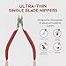 Valtcan Model Kit Nipper with Ultra Fine Blade precise Hobby Tool Single Sided Blade Cutter to Reduce Nub Stress Marks