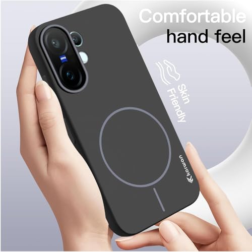Image of KARWAN️Magnetic Ultra Slim-Fit Back Case Cover for Vivo X200 FE |Hard PC Case Cover| Ultra-Thin & Light Weight with [Ultra Premium Feel] Case for Vivo X200 FE(6.8 inch)(Black)