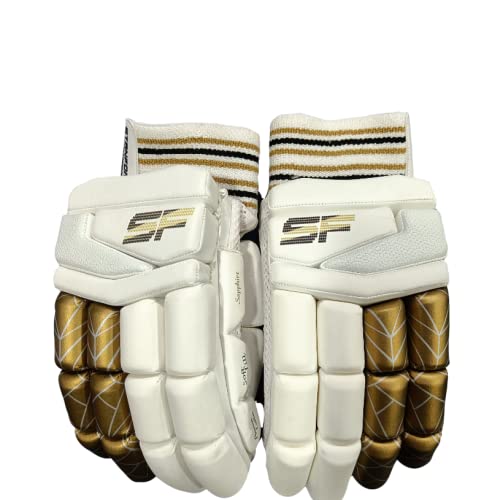 Image of SF Leather Batting Gloves Sapphire Adult Right Hand, Cricket, Standard