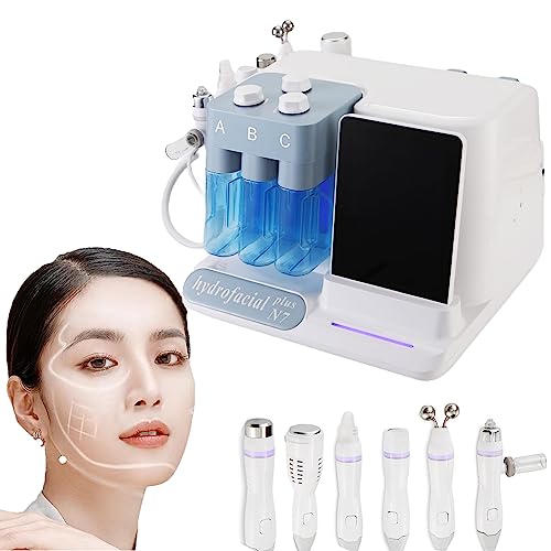 Máquina De Oxígeno Hidrafacial Belleza, Hidróxido Burbuja 6-In-1 Profesional Diamante Microdermoabrasión Agua Peeling Hidro Dermoabrasión Rf Scrubber Hidrafacial