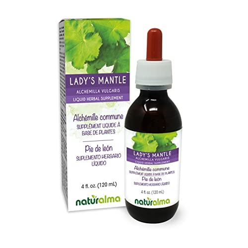 Naturalma Lady's Mantle (Alchemilla vulgaris) herb Alcohol-Free Tincture - 4 fl oz Liquid Extract in...