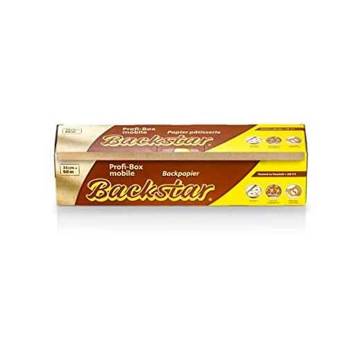 Paquete profesional Backstar móvil, papel de horno, 33 cm x 50 m