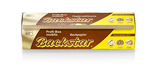 Paquete profesional Backstar móvil, papel de horno, 33 cm x 50 m