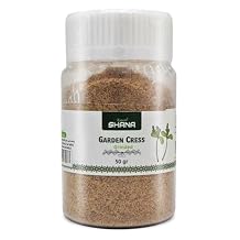 Shana Garden Cress Grinded Powder Ground Pure Dried Natural Herbs Premium Dry Herbal Egyptian Herb Egypt Arab No Additives Non Gmo Kosher Halal 1 Pack = 1.76 oz / 50 gm