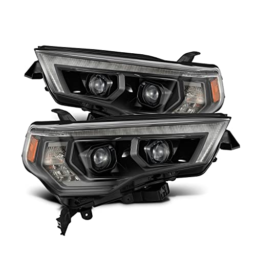 AlphaRex [G2 PRO-Series] Alpha-Black For 14-20 4Runner Switchback DRL/Sequential Signal LED Tube Dual Projector Headlights
