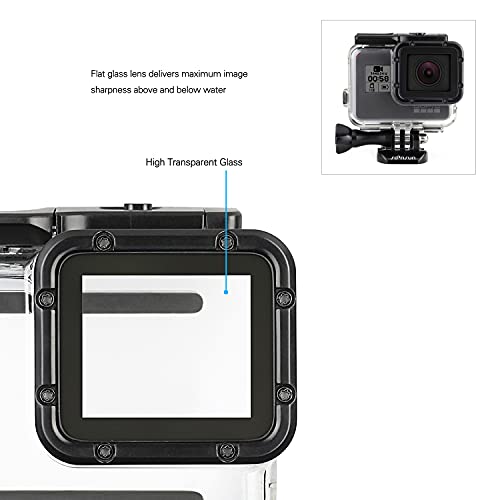 image for SOONSUN Waterproof Housing Case with 4 Dive Filters for GoPro Hero 7 6