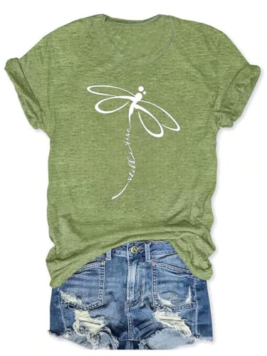 TUZIERDUO Womens Graphic Tees Summer Crewneck Tops Vintage Shirts Short Sleeve Cute Loose Casual Trendy Tshirts Blouse