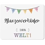 JUNIWORDS Mauspad Mousepad, Bester Pflanzenverkäufer der Welt (5714226)