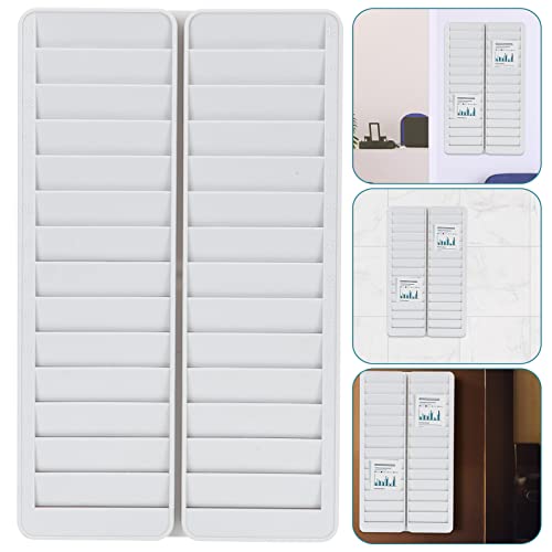Stobok Time Card Rack 28 Pocket Wall Mounted Time Card Holder Wall Mount Attendance Time Payroll Work Cards Organizer For Office Storehouse #TOP1