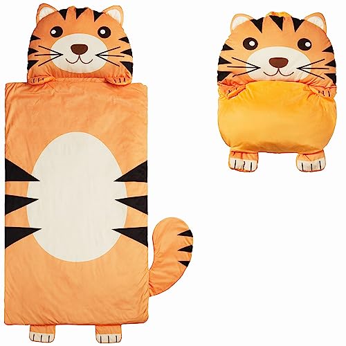 Image of Kid's Nap Buddies Character Preschool Nap Mat, Toddler Sleeping Bag with Pillow for Daycare, Ages 3+