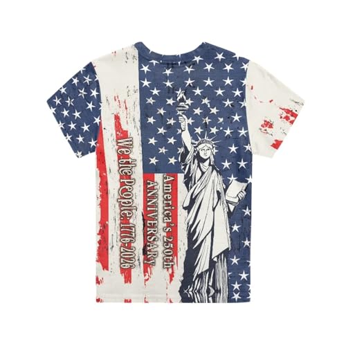 Image of WELLFLYHOM Kids Tshirts Girls Boys Short Sleeve Crewneck Tees Shirts Casual Sport Pullover Tops Size 3-16 Years