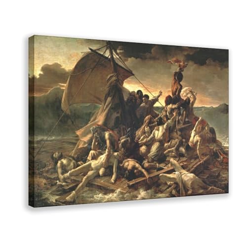 Impression sur toile Le radeau de la Méduse par Gericault 50x75 cm