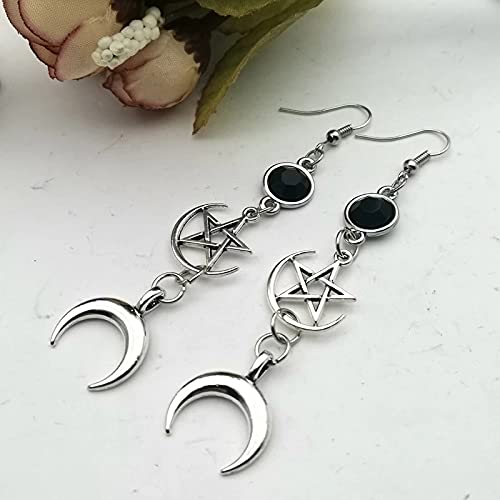 Gothic Punk Vintage Earrings Set Grunge Y2K Jewelry Fairy Fairycore Coquette Rock Harajuku Snake Evil Eye Hear Cross Skeleton Crystal Dangle Halloween Earrings For Women Teen Girls #TOP5