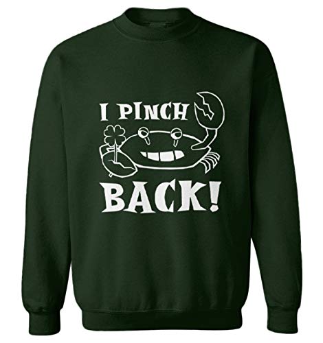 I Pinch Back - Crab Irish St. Patty's Toddler Fleece Crewneck Sweater