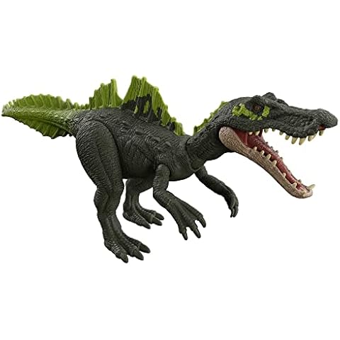 Jurassic World Dominion Roar Strikers Ichthyovenator Dinosaur Action Figure, Roaring Sound, Chomp Attack, Physical & Digital Play, 4 Years & Up Cover