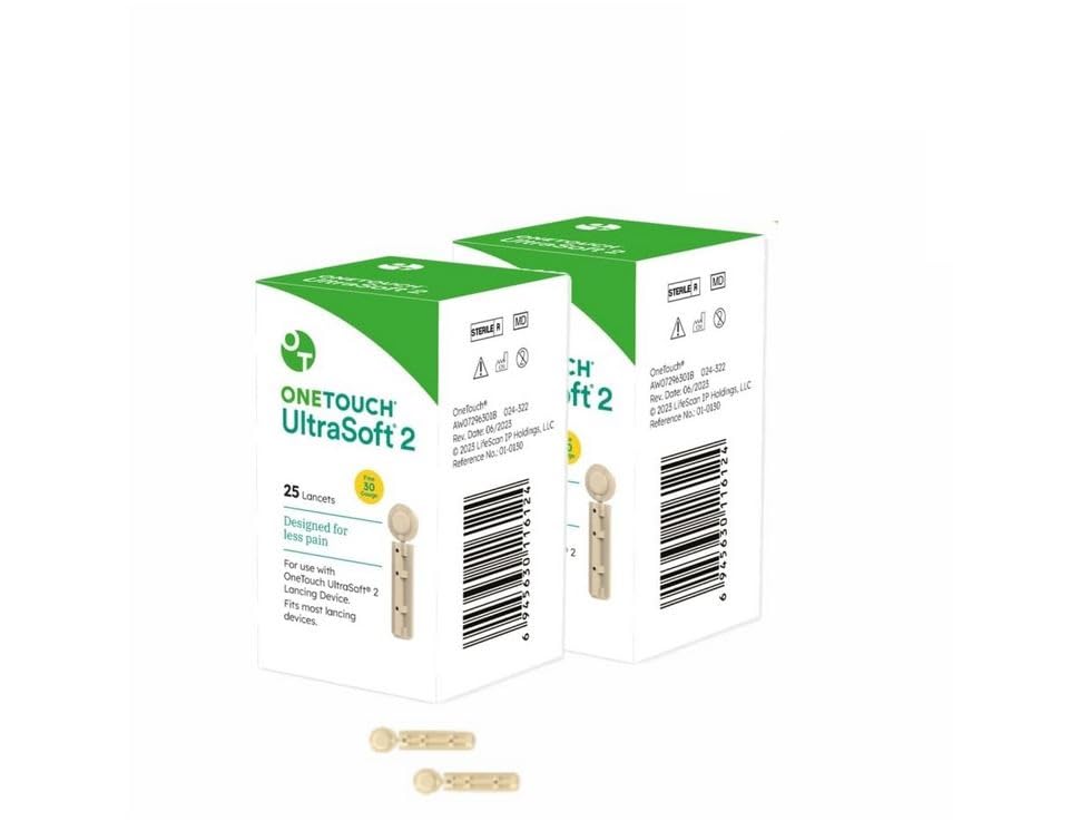 OneTouch UltraSoft 2 Lancets | Pack of 50 Lancets | Designed for Less Pain | Global Iconic Brand | For use with OneTouch UltraSoft & UltraSoft 2 Lancing Device (B0BVJ7N47B) Amazon Price History, Amazon Price Tracker