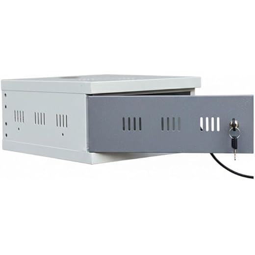 1U CCTV DVR Rack with Metal Door 30cm