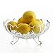 CCLLA Piatto per Frutta - Portafrutta in Vetro per treppiede