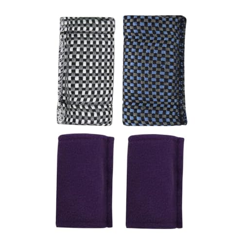 Image of Scott Edward 4pcs Pool Cue Cleaner Slicker Towel Burnisher Shaft Cloth Set (Purple)