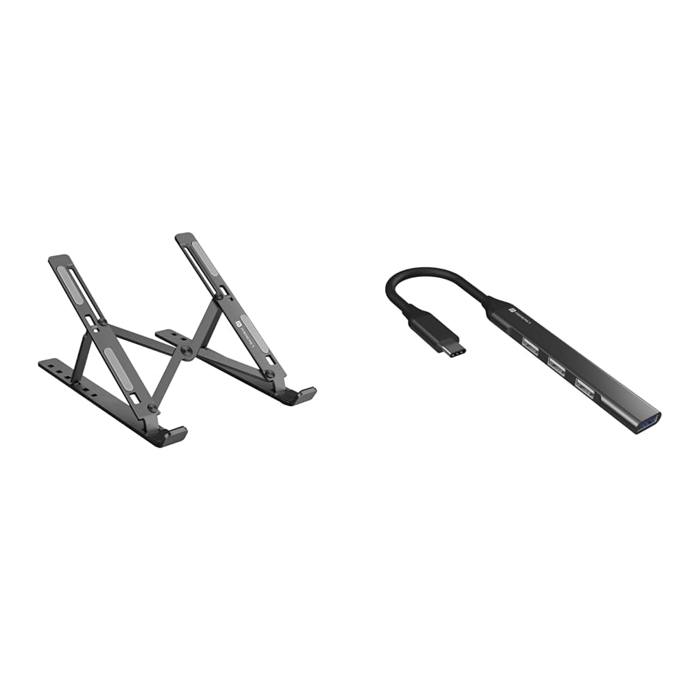 Portronics My Buddy K Portable Laptop Stand with Adjustable Height, Foldable, OverHeating Protection (B0BQG414B3) Amazon Price History, Amazon Price Tracker