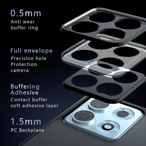 Image of Matte Frosted Back Cover Case for Motorola Moto Edge 70 Max 5G, Anti-Drop Airbags, 2.4m Drop Protection, Anti-Fingerprint, Never Turns Yellow, Micro Arc Edge, Black