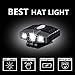 Ultra Bright Hat Light - 200 Lumens CREE LED Clip on Baseball Cap Light, Rechargeable Mini Hands Free Headlamps for Camping Running Fishing Working - IPX5 Waterproof - 2023 Upgraded