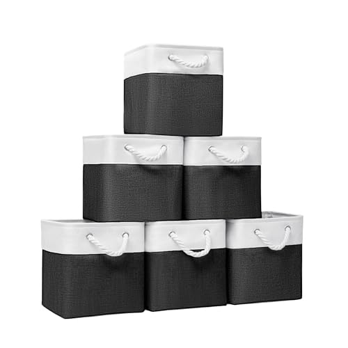 BOFUGA Cube Storage Bins, Collapsible Fabric Storage Cubes Bins, 11