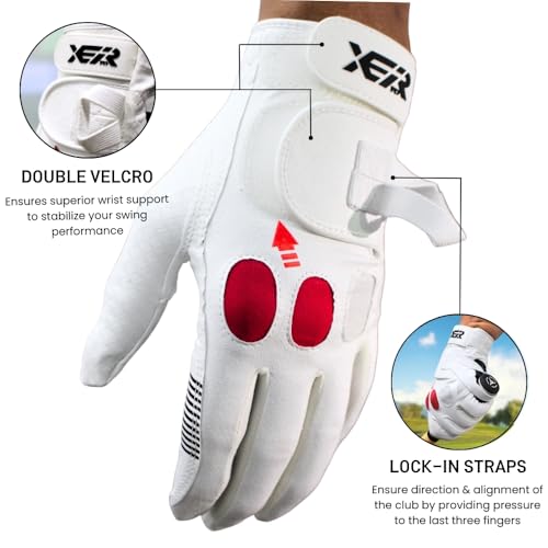 XEIRPRO Luva de treinamento de aderência de golfe – auxílio de treinamento de aderência de golfe fei