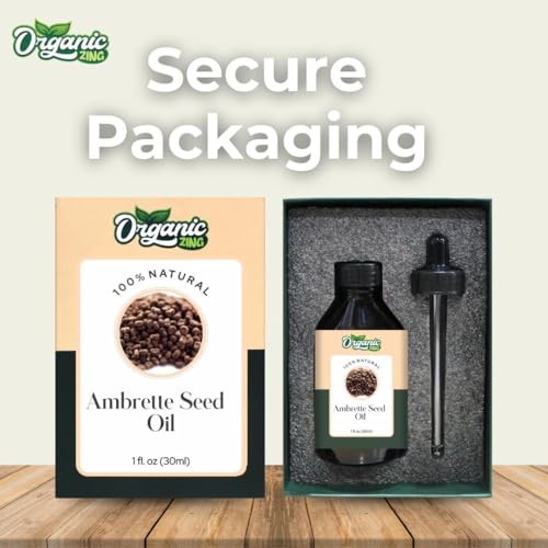 Image of Organic Zing Ambrette Seed (Abelmoschus moschatus) Oil | Pure & Natural Carrier Oil for Skincare, Aroma & Diffusers - 30ml /1.01fl oz