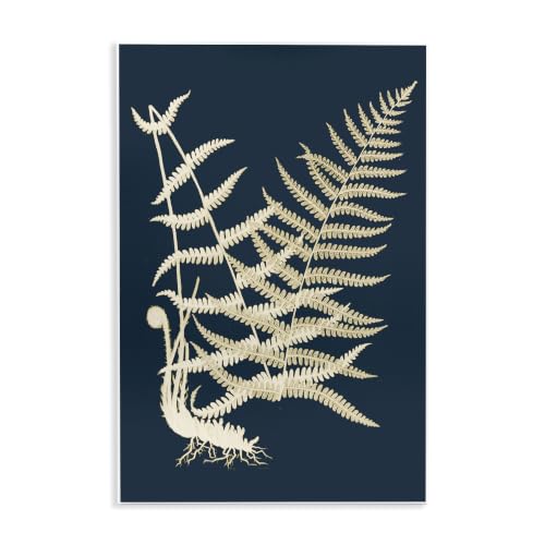 Layered Fern Botanical, 13 x 19 Inch Mounted Print on Wall Plaque
