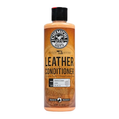 Chemical Guys Leather Conditioner, Vintage Series - Conditions, Nourishes, and Protects Natural, Synthetic, and Faux Leather Seats, Interiors, Apparel & Accessories, 16 fl oz by Chemical Guys - Used condition - US$18.03
