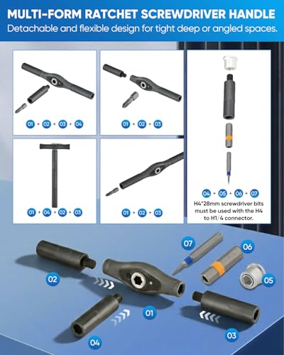 Saker 66 in 1 Magnetic Ratchet Screwdriver Set - Image 2