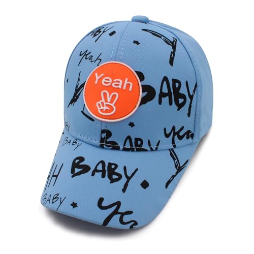 Image of VRITRAZ Unisex Kids Baseball Cap, Lightweight Adjustable Casual Sports Hat | for School, Travel and Outdoor Activities, Boys and Girls (4-12 Years)