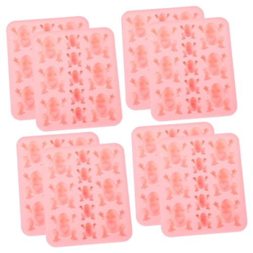 UKCOCO 4sets Frog Silicone Mold for Chocolate and Candy Making Durable DIY Baking Mould Safe Food Grade Silicone for Cakes Cupcakes and Unique Treats Easy to Clean 2pcs*4