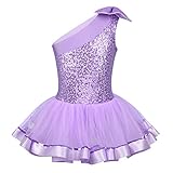 La falda de malla con volantes de 2 capas se sujeta alrededor de la cintura. Ropa de baile elegante y hermosa para tu chica