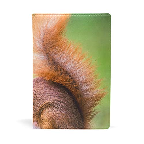 EZIOLY - Funda para libros de texto con diseño de ardilla con nueces en la naturaleza salvaje, se adapta a la mayoría de los libros de texto de tapa dura de hasta 8,7 x 5,8 pulgadas, protector de