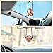 Seninda Cute Monkey Car Hanging Ornament – Funny Rearview Mirror Accessories, Swinging Animal Charm Decoration, Resin Monkey Gift for Car Decor