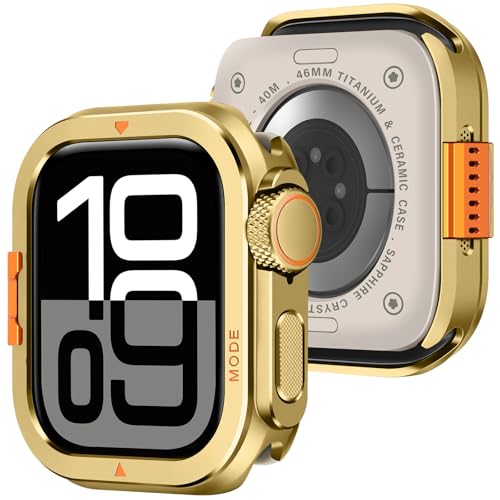 Carcasa iWatch 46mm Amizee anti-raspado con tapa trasera protectora