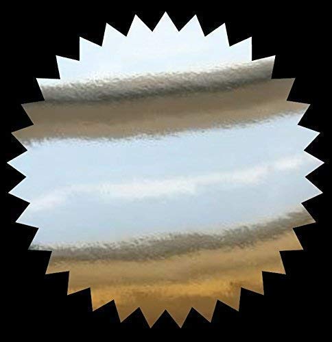 Bronze, Silver or Gold - 50mm (2 Inch) Notary Seals - Company, Legal, Certificate Seals (Pack Size - 500 Stickers, Silver)