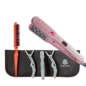 Voloom-Petite-1-Inch-Professional-Volumizing-Hair-Iron-Increase-Hair-Volume-Ceramic-Hair-Volumizing-Tool-Hair-Waver-Adjustable-Temperature-Swivel-Cord-Auto-Shut-Off-Lasting-Volume Voloom Petite 1â Inch Professional Volumizing Ceramic Hair Iron | for Medium Length or Fine Texture Hair Volume | Adjustable Temp | Auto Shut-Off