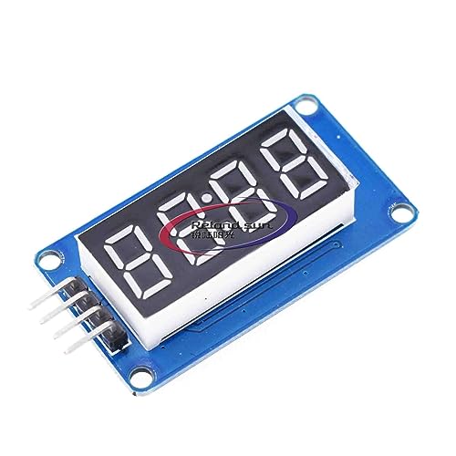 10PCS TM1637 4 Bits Digital LED Display Module with Clock Display Red Digital Tube Board DIY Kits