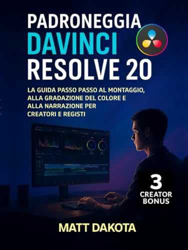  Padroneggia DaVinci Resolve 20: La guida passo passo al montaggio, alla gradazione del colore e alla narrazione per creatori e registi