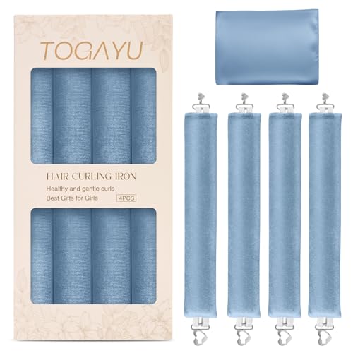 Togayu Heatless Curls Overnight, Velvet Hair Rollers for Women, No Heat Hair Curlers, Soft Curling Set for Everyday Styling